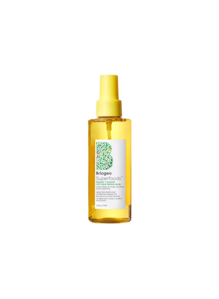 BRIOGEO SUPERFOODS BANANA AND COCONUT SOFT WAVE TEXTURE SPRAY 170ML