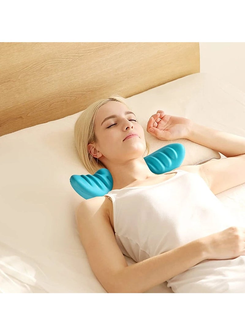Neck And Shoulder Relaxer, Portable Cervical Spine Massager, Safe And Comfortable Chiropractic Pillow, Cervical Traction Device For Pain Relief And Cervical Spine Alignment
