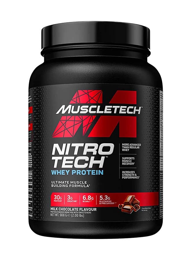 Nitrotech Protein Powder Plus Muscle Builder Milk Chocolate 2Lbs