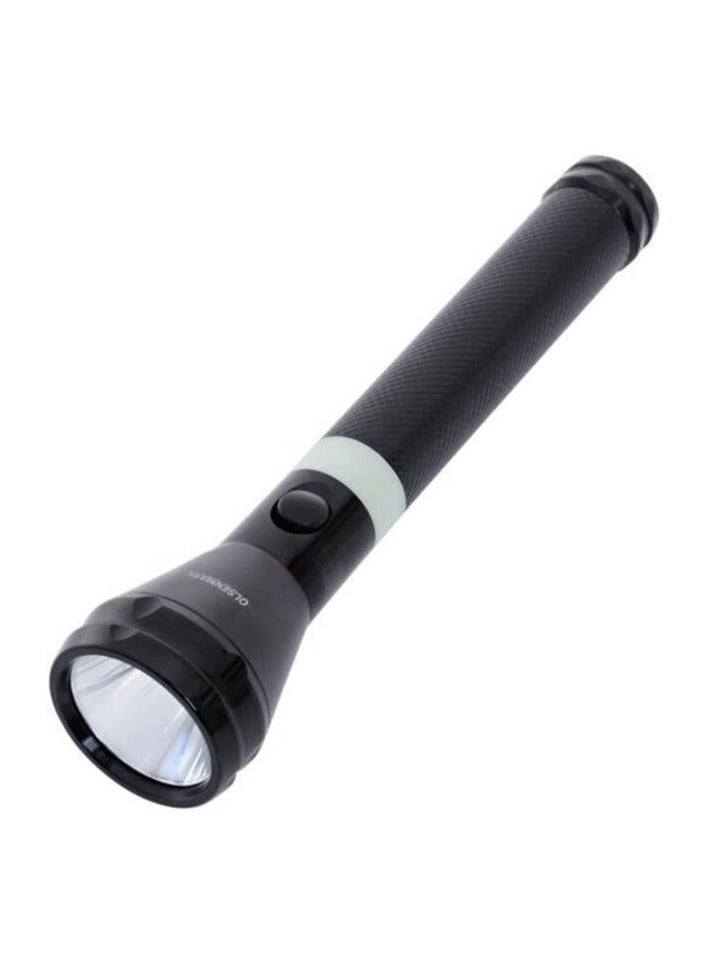 Olsenmark - OMFL2629 Rechargeable LED Flashlight, 242 MM - Super Bright CREE- LED Torch Light - 1500 Distance Range - Powerful Torch for Camping