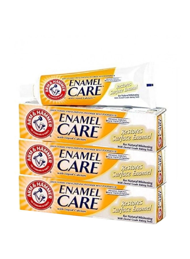 Enamel Care Toothpaste with Liquid Calcium - Restores Surface Enamel 115g Pack of 3