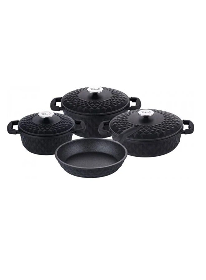 Aarabella Cast Iron 7pcs Cookware Set -Made In Turkey