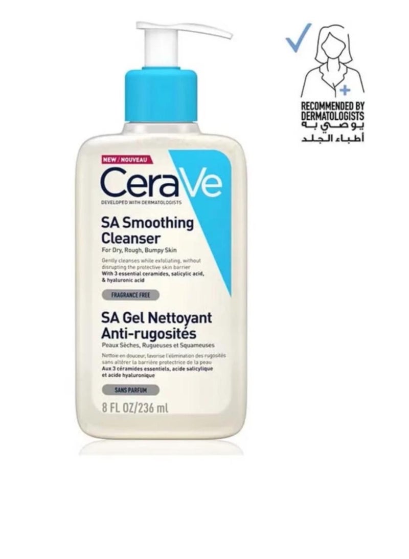 SA Smoothing Cleanser Wash for Normal, Dry and Rough Skin with Salicylic Acid 236ml