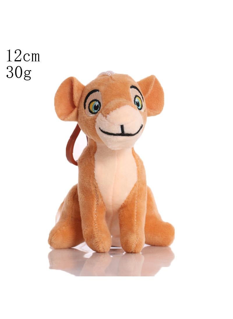 Cartoon Anime Lion King Simba Plush Toy Gift Little Lion Doll Grab Machine Doll 12cm