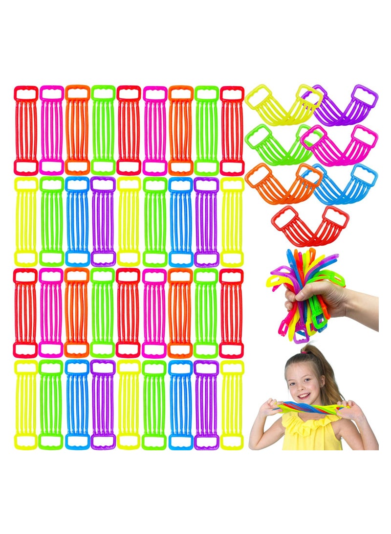 28 Pack Stretchy Strings Fidget Toys Colorful Sensory Noodle Textured String for Kids Stress Relief Party Favors Stocking Stuffers Random Color