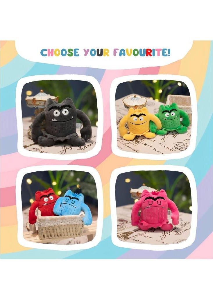 Colourful Monster Plush Toys,My Emotional Little Monster Plush Figures Toy,Worry Monster Cartoon Plush Soft Dolls,6 7 8 9 year old kindergarten child Boys Girls Toys Gifts - Pack Of 6