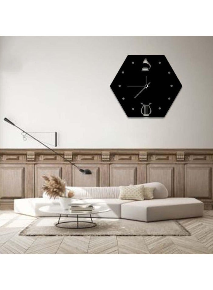 Hexagon 3D Wall Clock S (12×12)