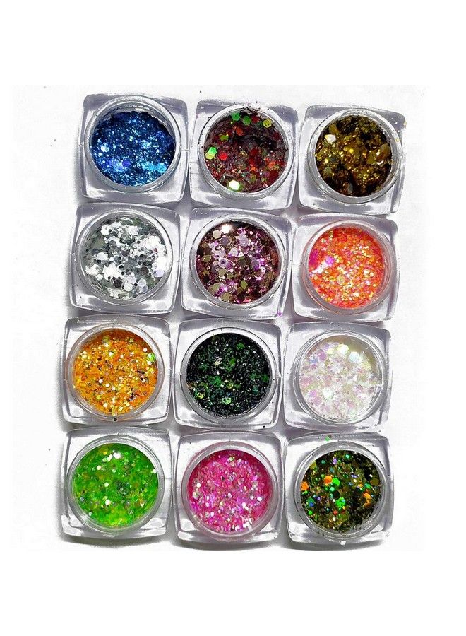 12 Color Eyeshadow Chunky Glitter