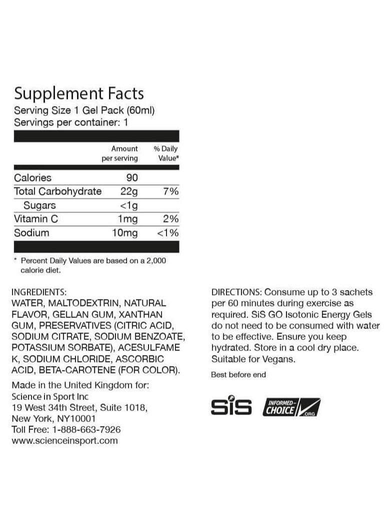 GO Isotonic Energyworld first isotonic energy gel,trusted quality since 1992 natural flavours low sugar, Orange  flavours gels