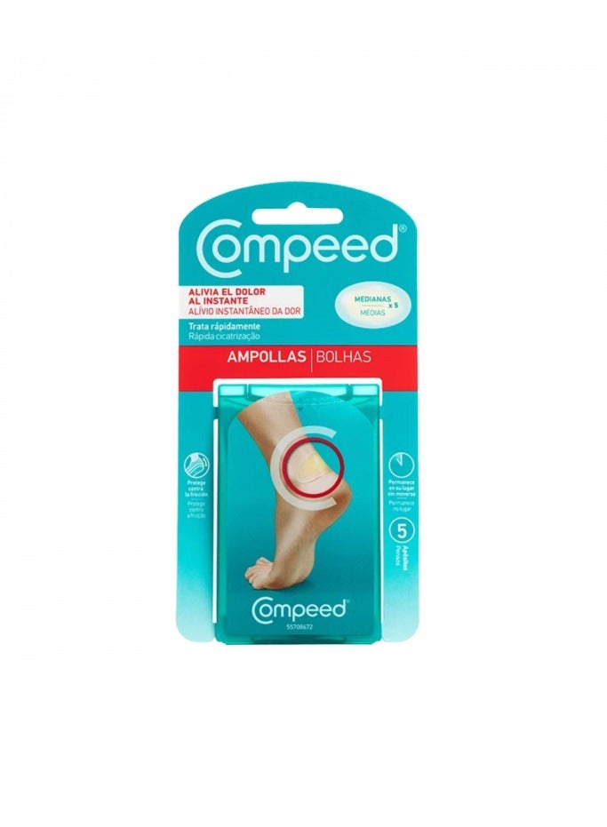 COMPEED BLISTER PLASTERS MEDIUM X5