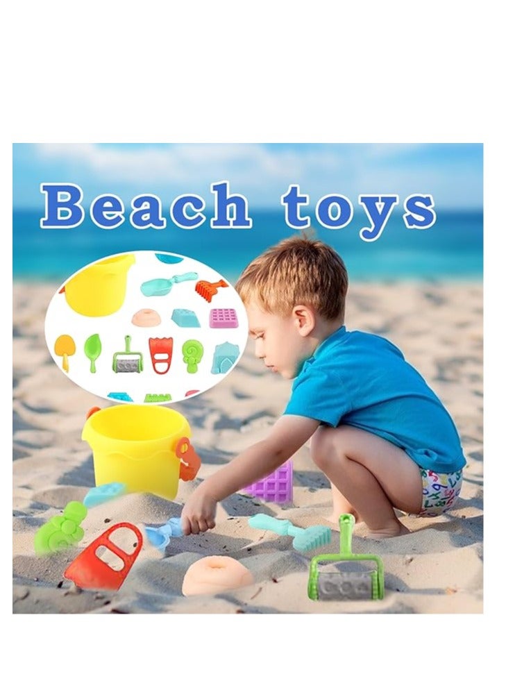 Assorted Color 16-Piece Sand Toys Set for Ultimate Outdoor Fun | Perfect for Summer Playtime