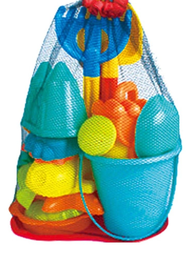 Assorted Color 16-Piece Sand Toys Set for Ultimate Outdoor Fun | Perfect for Summer Playtime