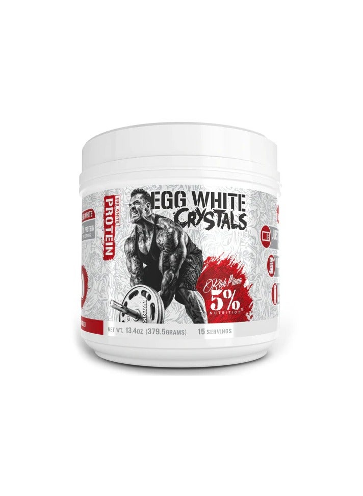 5% Nutrition Egg White Crystals Protein 15 Servings Unflavored 379g
