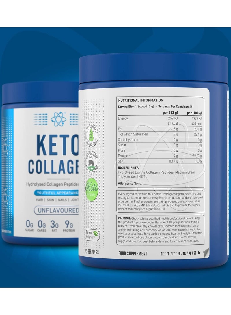 Applied Nutrition Keto Collagen 25 Servings Unflavoured 325g