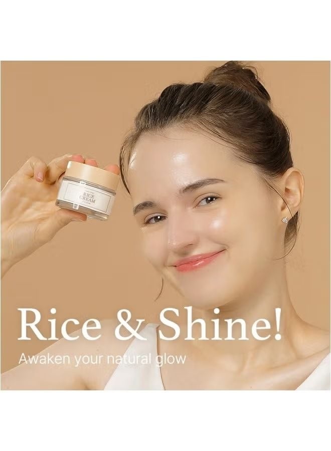 I'm from Rice Cream , 41% Rice Bran Essence with Ceramide, Glowing Look, Improves Moisture Skin Barrier, Nourishes Deeply, Soothing to Even Out Skin Tone, K Beauty