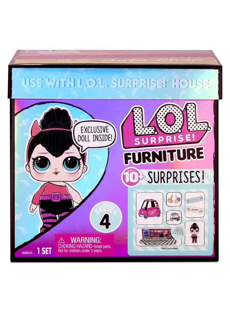 LOL Surprise Furniture BB Auto Shop with spice doll and 10+ Surprises Doll Car Set Accessories 320Ml