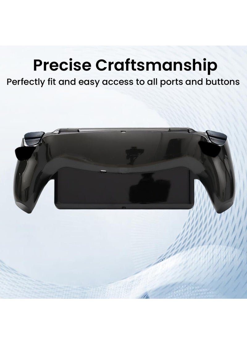 PS5 Protective Cover, Silicone Case for PS5 Portal Remote Player Handheld - Protective Cover, Ergonomic Design, for Ps Portal Accessories (Clear Black)