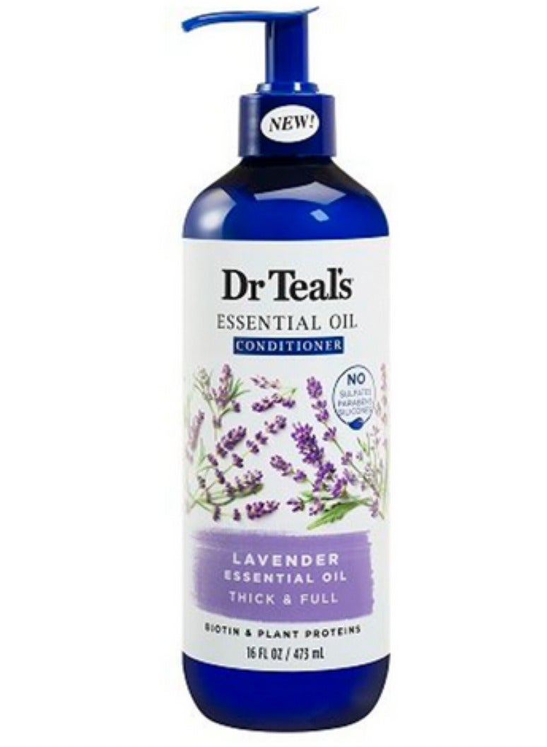 Dr Teal'S Thick & Full Essential Oil Conditioner Lavender 473Ml