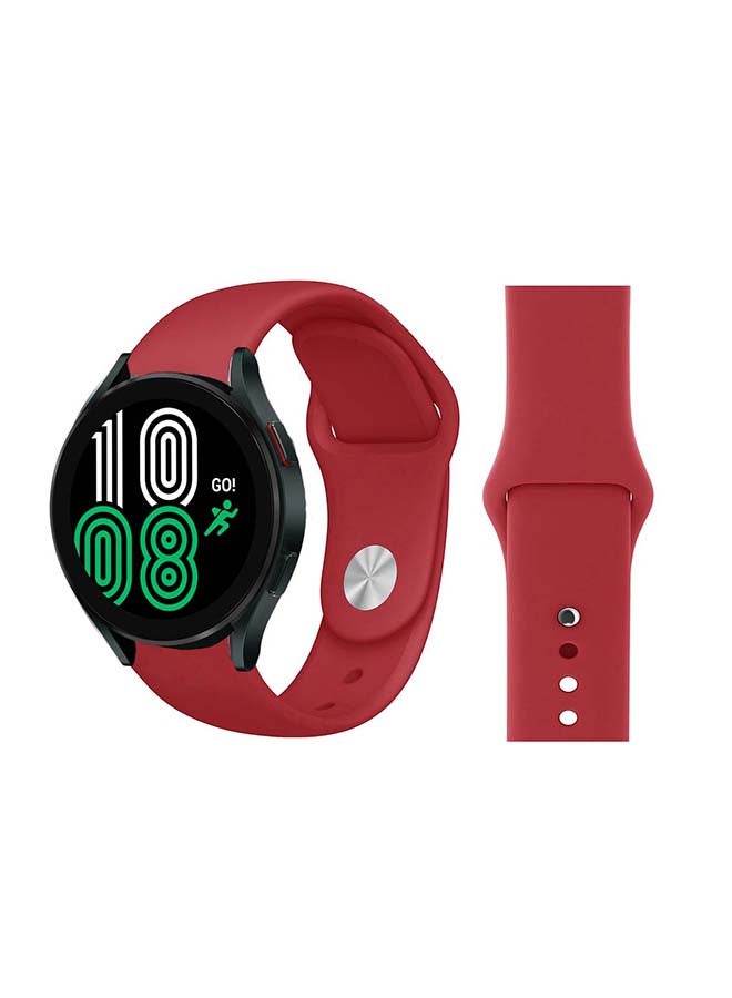 Replacement Band For Samsung Galaxy Watch4 Wine Red