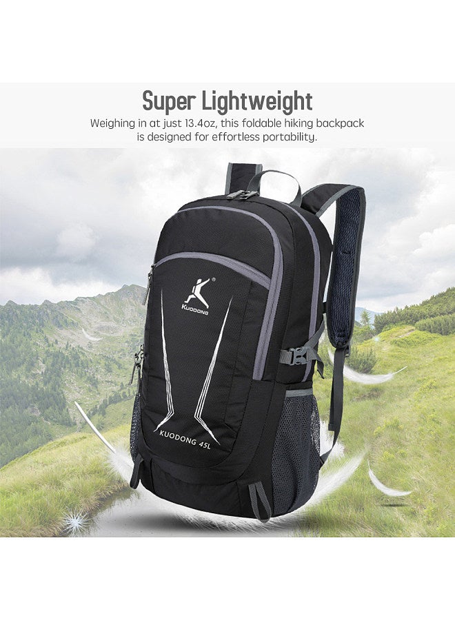 Folding Backpack Waterproof Backpack Lightweight Backpack Hiking Backpack for Outdoor Travel Hiking