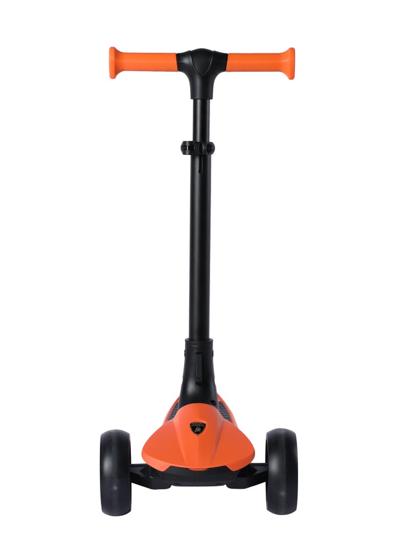 Lamborghini Kids Scooter - 3-Wheel, Adjustable Height, Foldable, Luminous Led Wheels, For Ages 3+