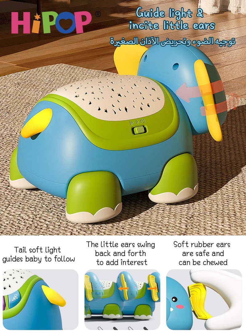 Baby Crawl Toys with Projections and Music,Baby Interactive Toys,Electric Toy Baby Gifts for Guiding Toddlers Crawling