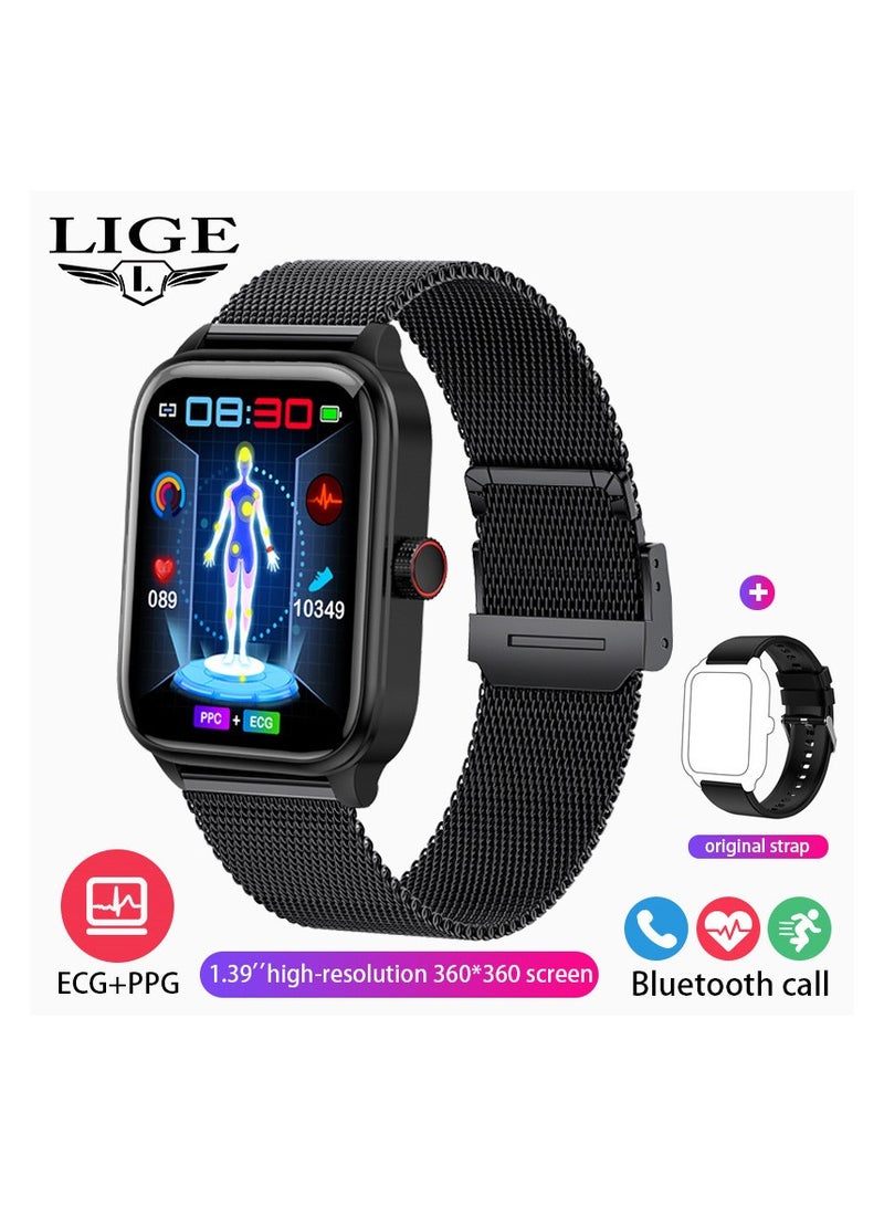 Non-invasive Blood Sugar Measurement Smart Phone Watch Men's Health Monitoring Blood Pressure Heart Rate Outdoor Sports Large Screen Square