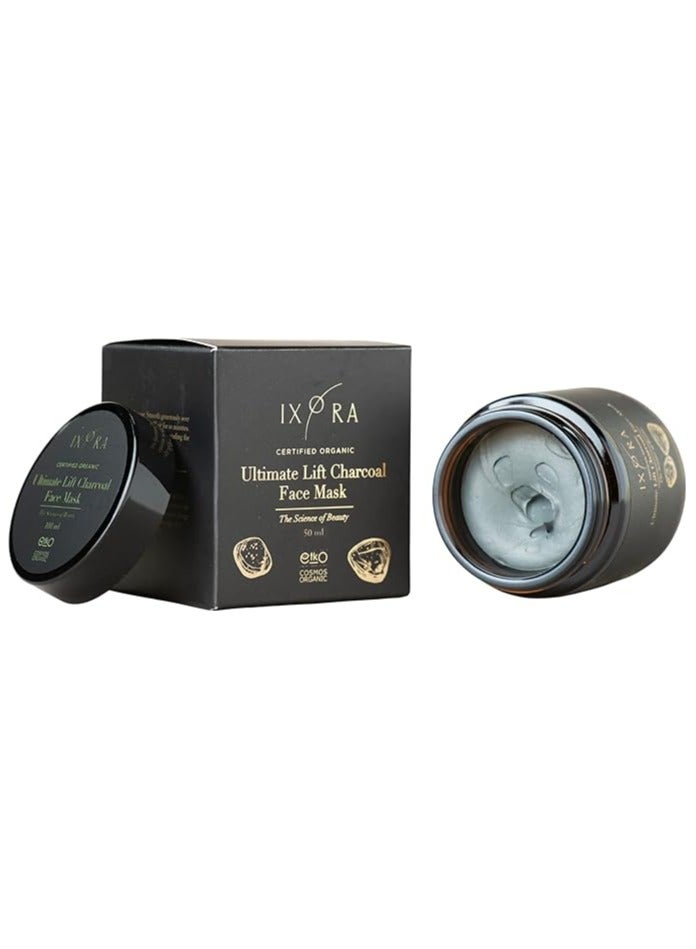 Bamboo Charcoal Face Mask - Enriched with Grape fruit essential oil & Aloe Vera - lifting the skin & removing impurities - 50ml