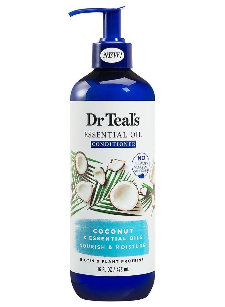 Dr Teal's Coconut Oil Nourish & Moisture Conditioner, 473ml