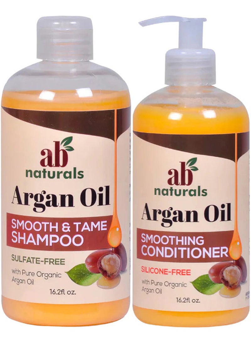 Argan Oil Smooth And Tame Shampoo And Conditioner Set