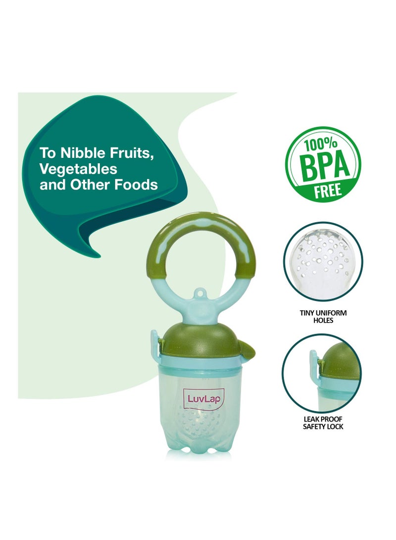 Baby food and fruit feeder twin pack with three Feeder Sack sizes, BPA Free