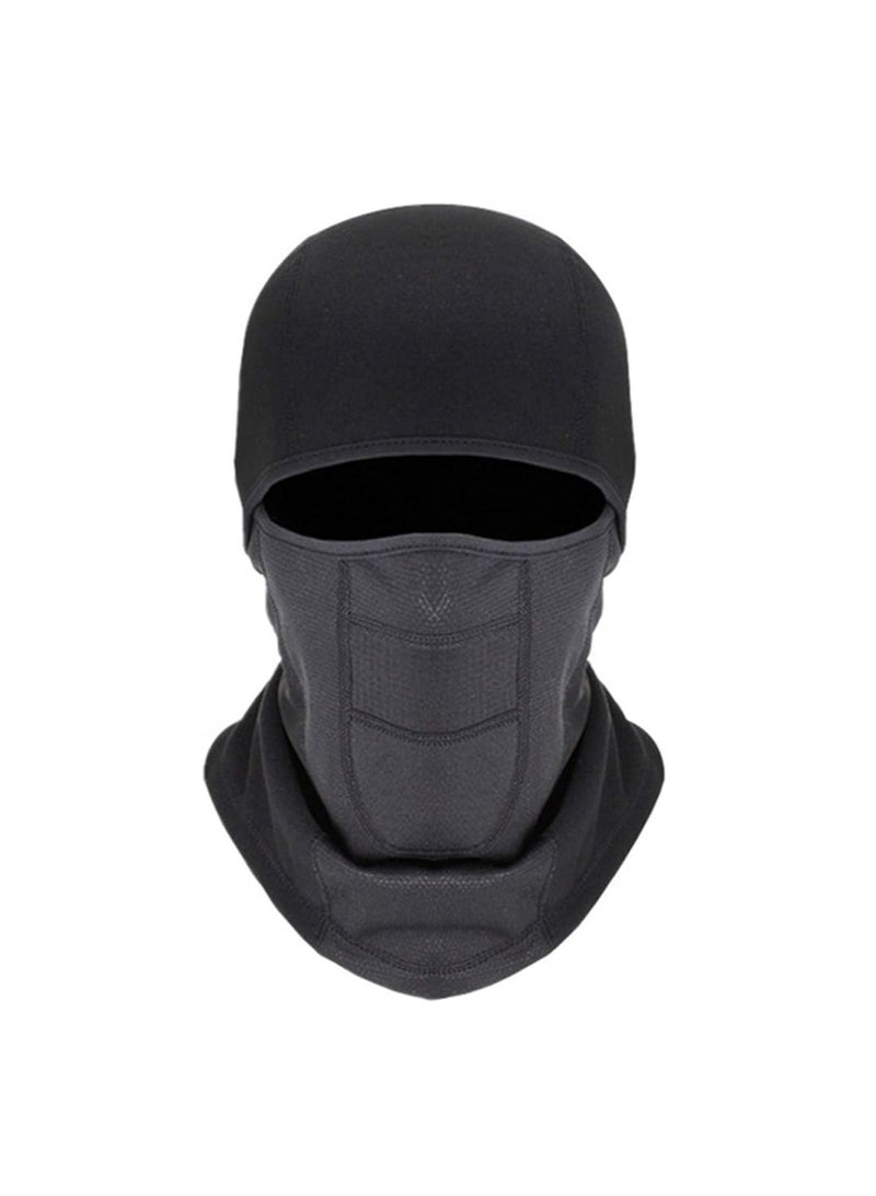 Balaclava Ski Mask - Winter Face Mask for Men & Women - Cold Weather Gear for Skiing, Snowboarding & Motorcycle Riding, Windproof Fleece Thermal Full Face Mask Cold Weather Gear(Black)