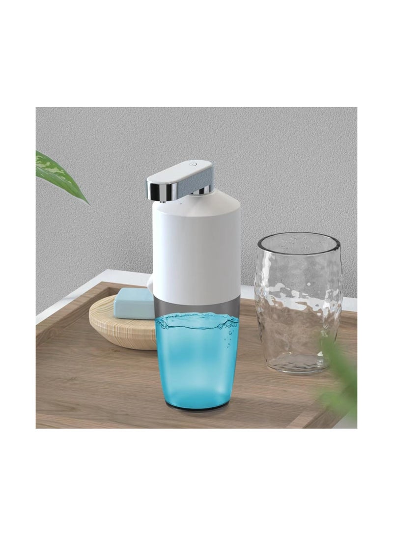 Portable Automatic Mouthwash Dispenser, Rechargeable Mouth Wash Pump Cup Digital Display Mouthwash Container Bottle, with 4-Level Dispensing Power, Smart Touch Control for Bathroom Caravans Travel