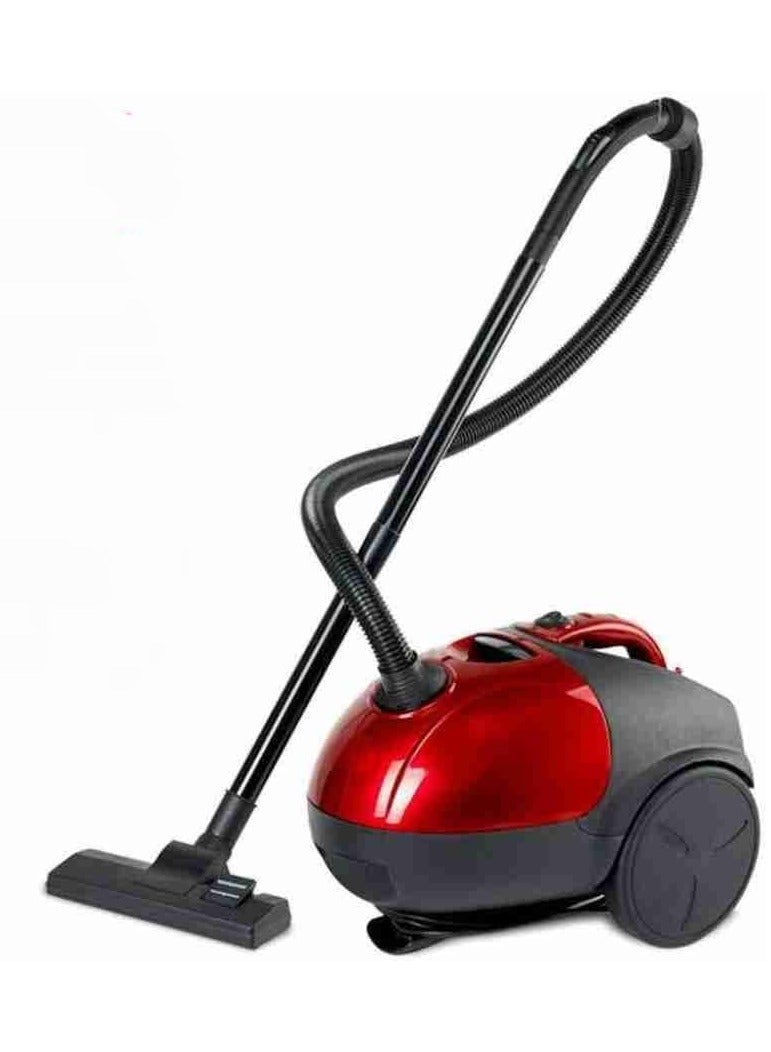 Vacuum Cleaner 1400W For Floor And Dust Cleaning Compact Design Corded With Multi Stage Filtration, Filter Full Indication, Sms Cloth Bag, Easy Carry Handle For Effortless Cleaning Color Red