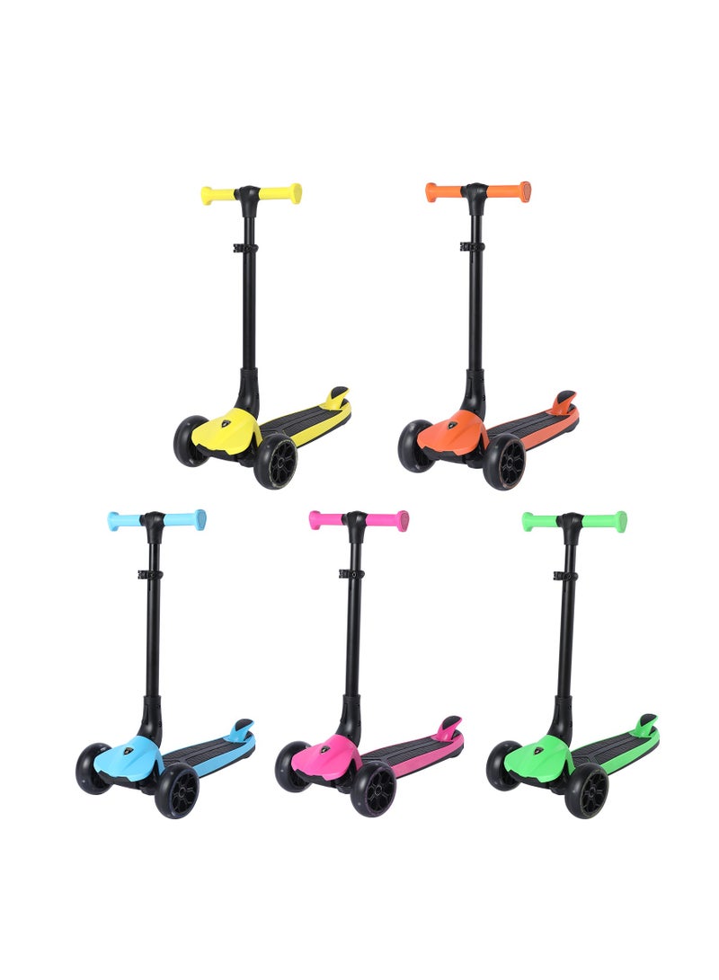 Lamborghini Kids Scooter - 3-Wheel, Adjustable Height, Foldable, Luminous Led Wheels, For Ages 3+