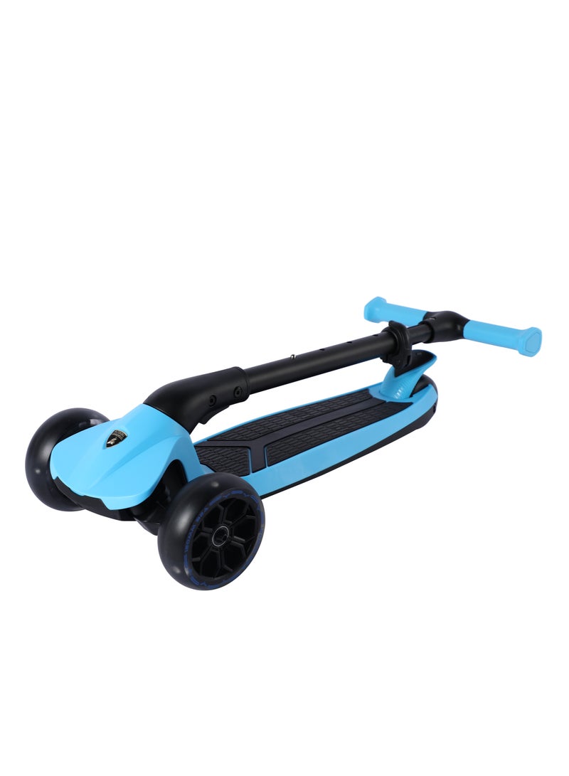 Lamborghini Kids Scooter - 3-Wheel, Adjustable Height, Foldable, Luminous Led Wheels, For Ages 3+