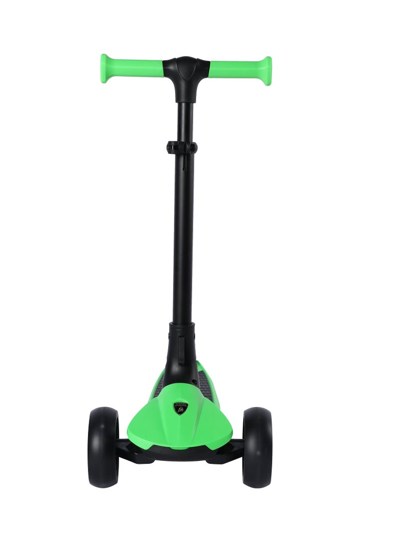 Lamborghini Kids Scooter - 3-Wheel, Adjustable Height, Foldable, Luminous Led Wheels, For Ages 3+