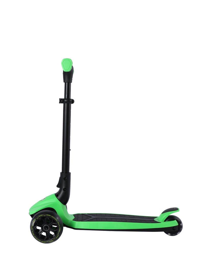 Lamborghini Kids Scooter - 3-Wheel, Adjustable Height, Foldable, Luminous Led Wheels, For Ages 3+