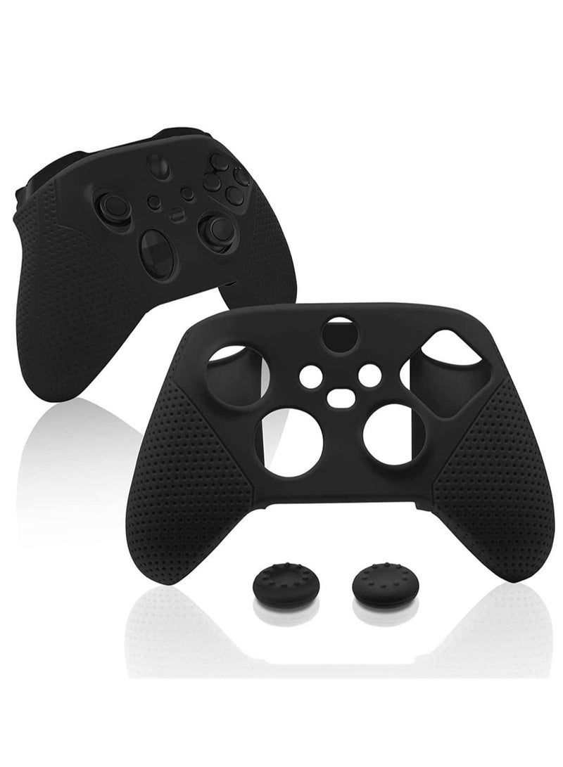 Silicone Case for Xbox Series S/X, Protective Case for Xbox Series S/X with Thumb Grips, Controller Shell for Xbox Series S/X (Black)