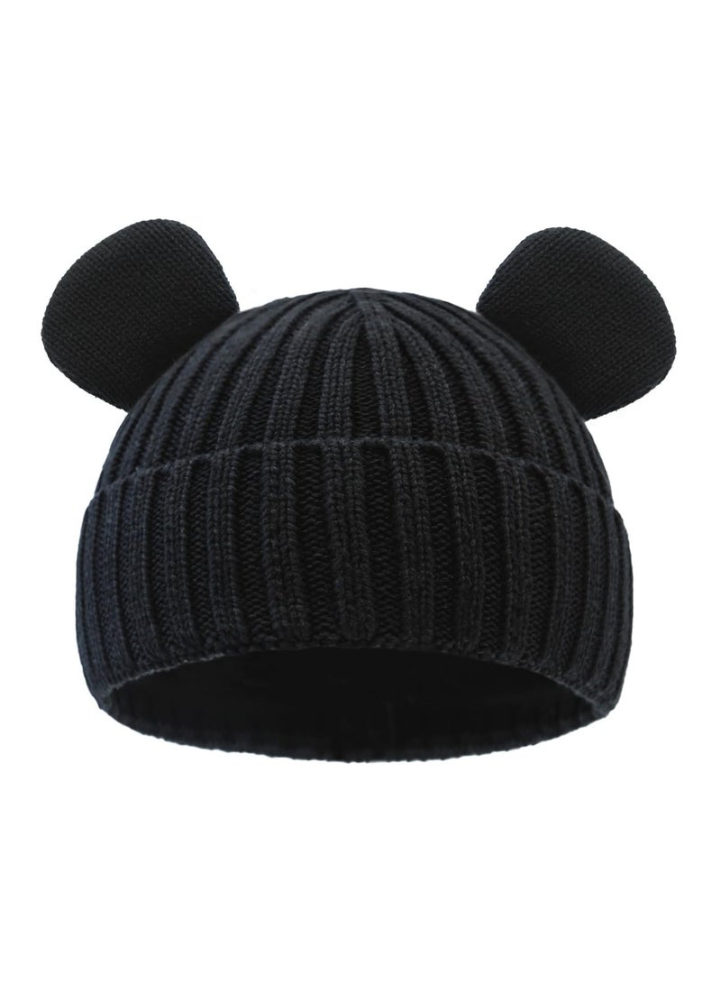 Warm Winter Beanie for Boys and Girls, Cute Knit Hat for Kids