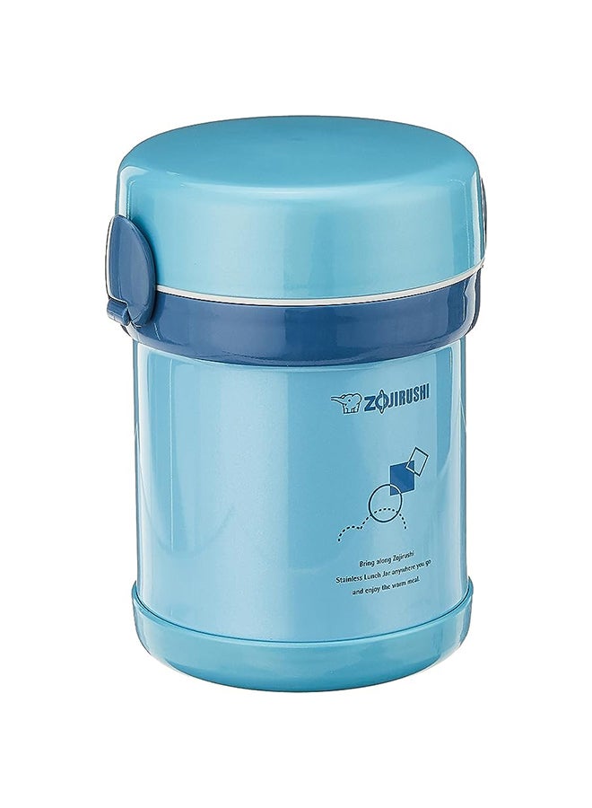 Stainless Steel Vacuum Lunch Jar 0.63L Aqua Blue