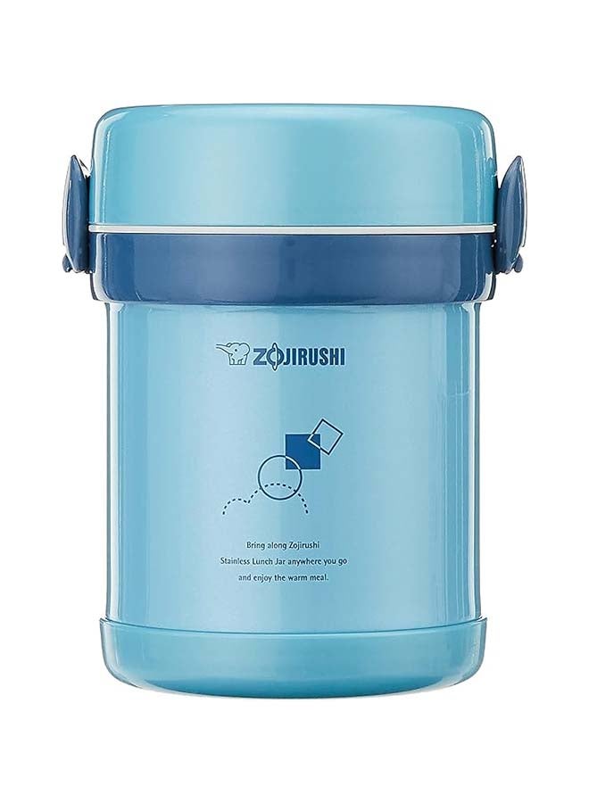 Stainless Steel Vacuum Lunch Jar 0.63L Aqua Blue