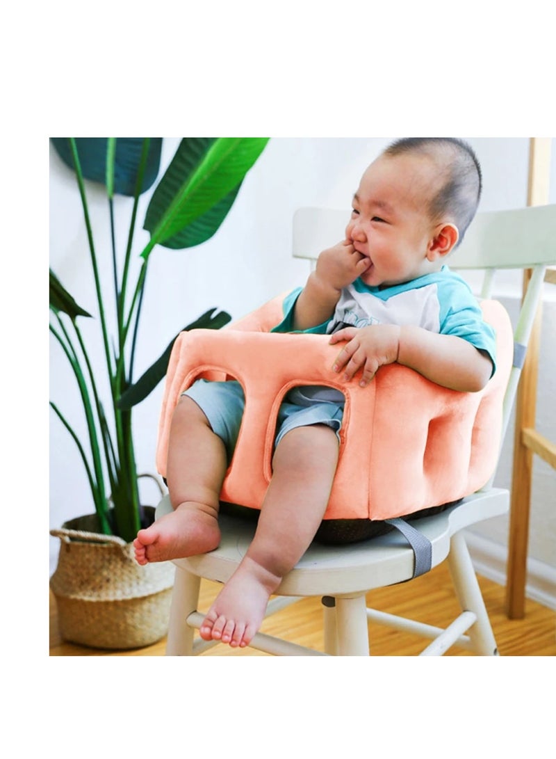 Infant Sofa Support Chair, featuring Soft Plush Cartoon Animals, aids in Learning to Sit with Comfortable Cushioned Seats.