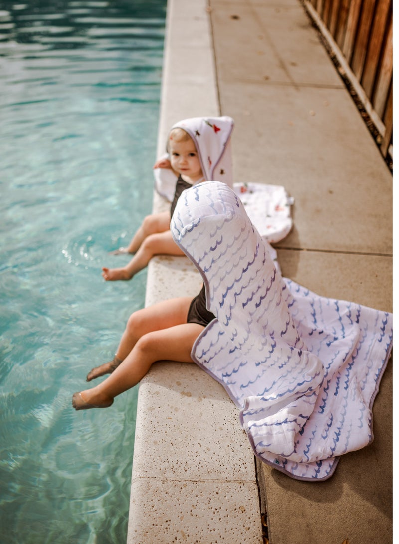 Cotton Muslin Hooded Infant Towel Mermaids