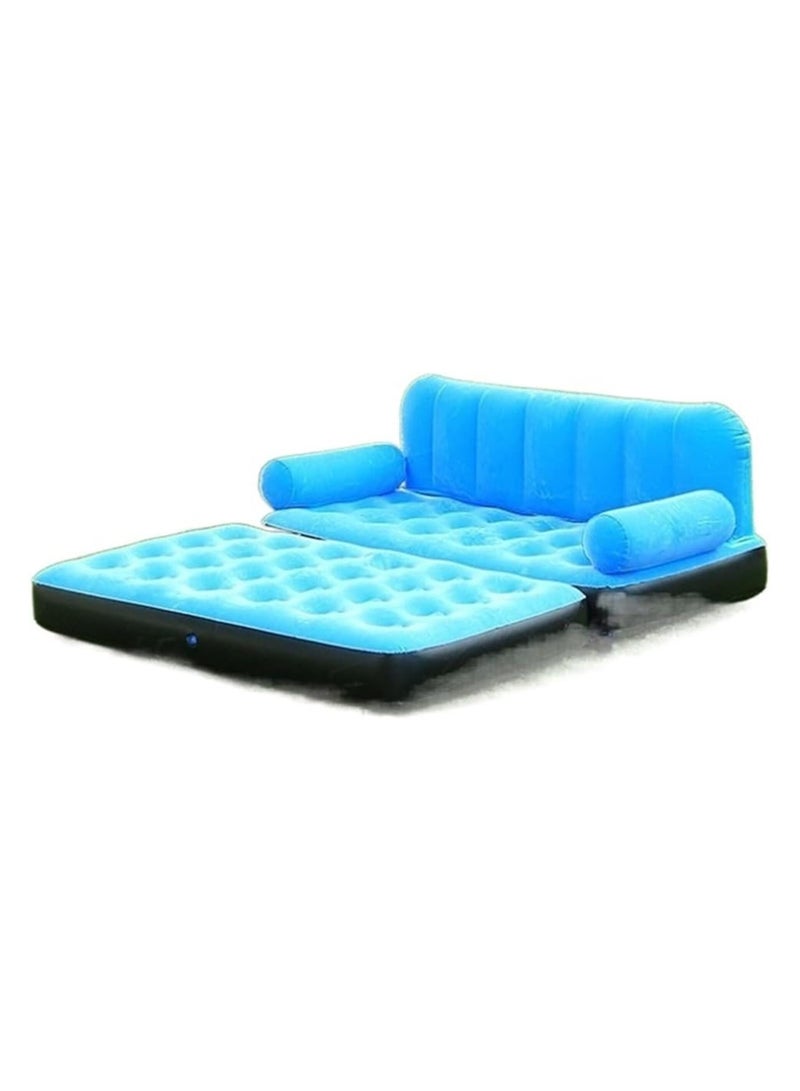 5-in-1 Portable Sofa Bed, Double Bed Folding Sofa, Double Inflatable Lounge Chair, Suitable for Indoor and Outdoor