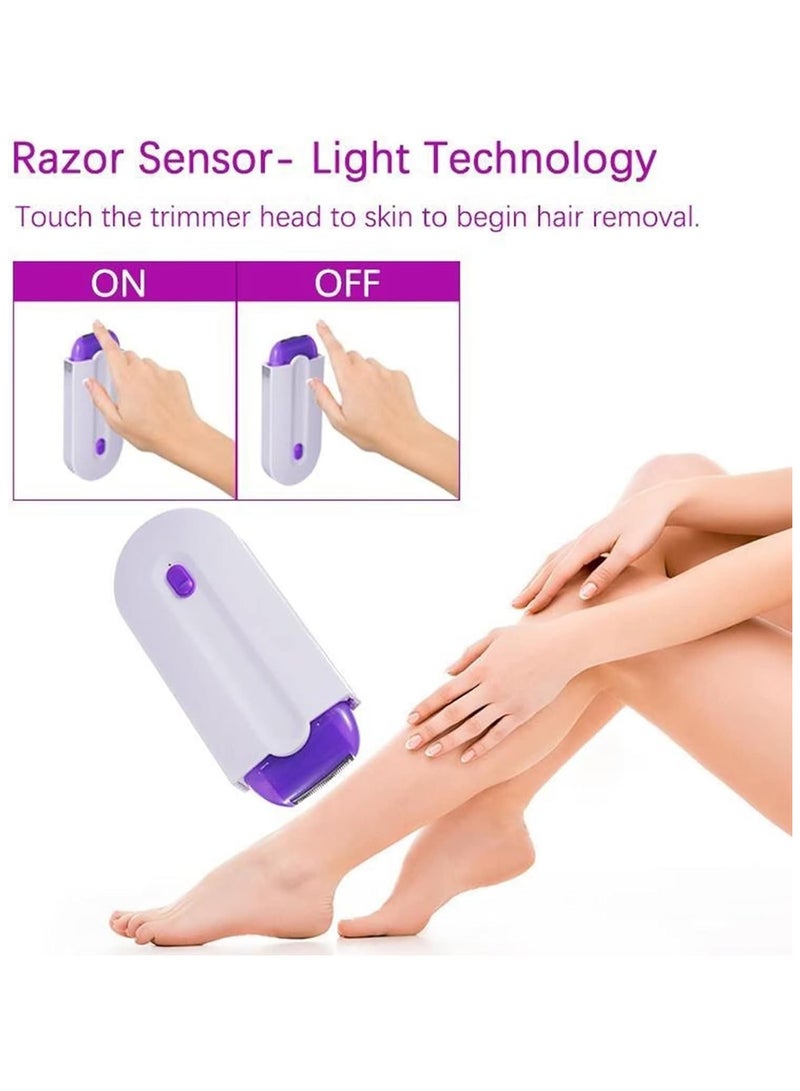 2 Pcs Silky Smooth Hair Eraser/Epilator, Smooth Touch Painless Hair Removal for Women, Light Technology, Apply to Any Part of the Body