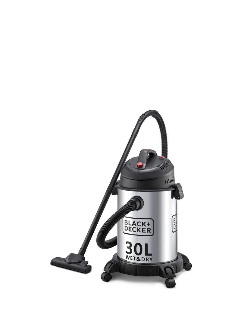 Black & Decker Vacuum Cleaner Wet & Dry 30L