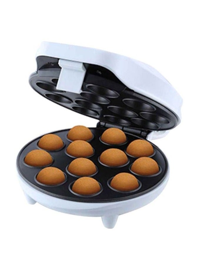 Pop  Cake Maker With 12 Pieces Pop Maker   1000W Non-Stick Coating, Power And Ready Light Indicator, Cool Touch Housing , Perfect for Birthday and Holiday Parties