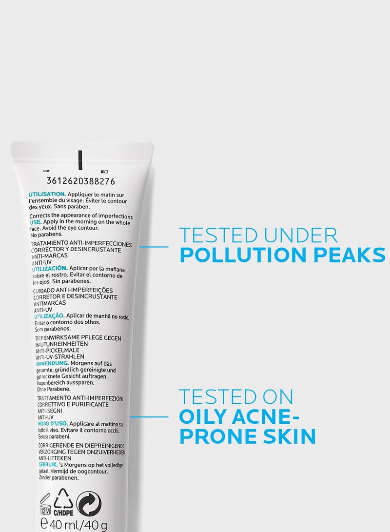 La Roche-Posay Effaclar Duo+ SPF30 Acne Treatment Cream for Oily and Acne Prone Skin 40ml