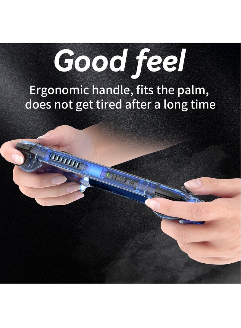 ANBERNIC RG556 Handheld Game Console Unisoc T820 Android 13 5.48 inch AMOLED Screen 5500mAh WIFI Bluetooth Retro Video Players (Blue 128G)
